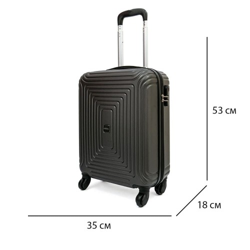 Куфар за ръчен багаж KREAL модел HAVANA 53 см ABS тъмно сив